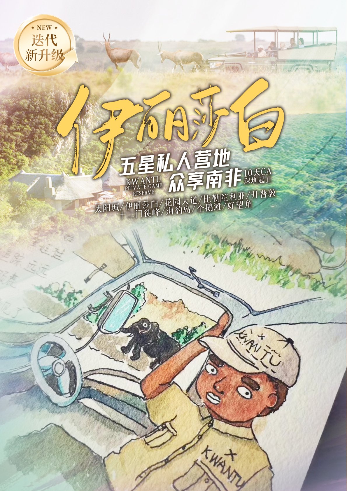 【南非10日（rì）遊】觀鯨版（bǎn）-伊麗（lì）莎白（bái）五星私（sī）人營（yíng）地-眾享南非10天 